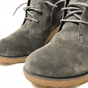 WINTER BOOTIES. LACOSTE LEREN SUEDE BOOTIES